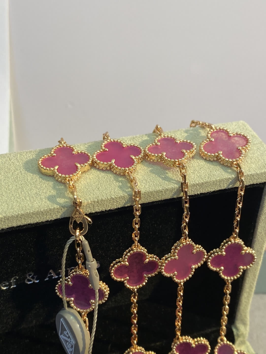 Van Cleef & Arpels Alhambra Pink Gold Necklace